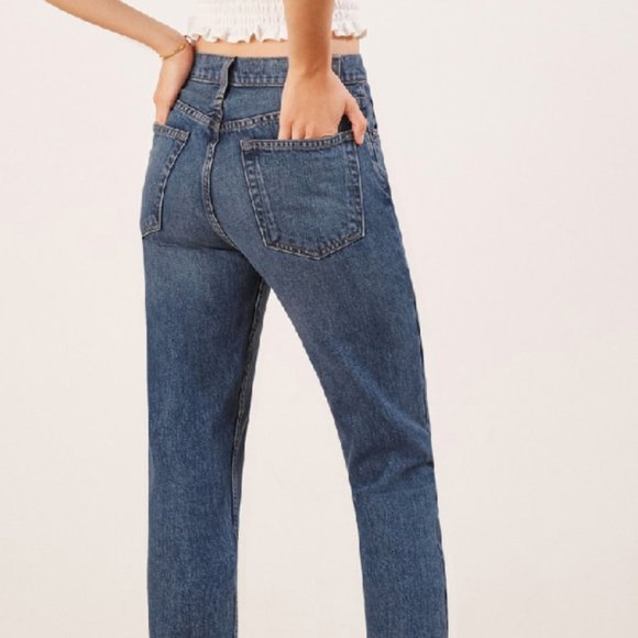 Reformation Julia High Waist Cigarette Jeans - Picture 2 of 9